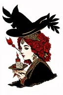 fortune teller tattoo design idea