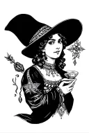 fortune teller tattoo design idea