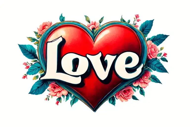 "Love" love loyal tattoo design idea