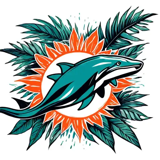 Miami Dolphins tattoo design idea