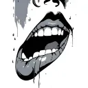 Throat tattoo design idea