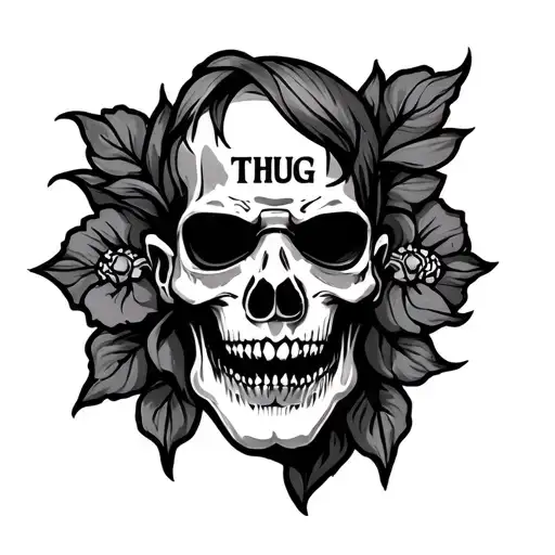 Thug tattoo design idea