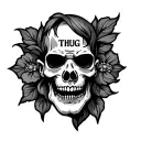 Thug tattoo design idea