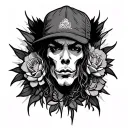 Thug tattoo design idea