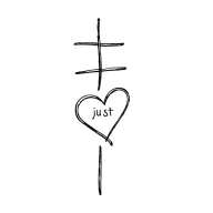 the words not just words under wrist tattoo use a cross for the T of just.  incorporate a heart.  simple tattoo design idea