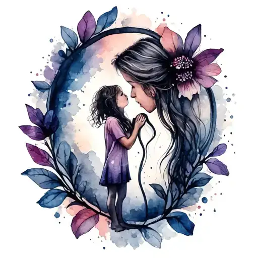 autism, grief, love, children, struggles, positivity and hope tattoo design idea