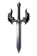 sword blade, wolf head, massacre,  darkest dungeon tattoo design idea