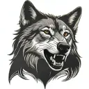 831 wolf tattoo design idea