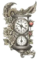 scale balanced tattoo design idea