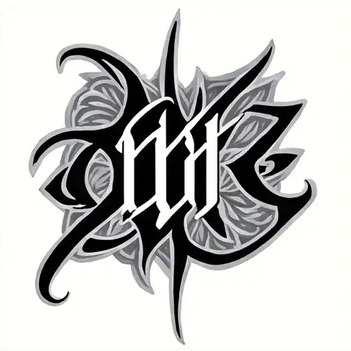 Two Word Ambigram Generator tattoo design idea