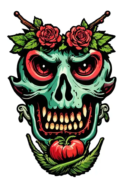 cornicello Italian good luck tattoo design idea