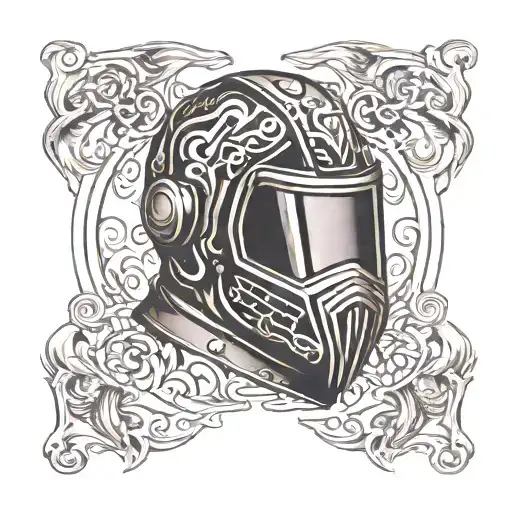 welding hood tattoo design idea