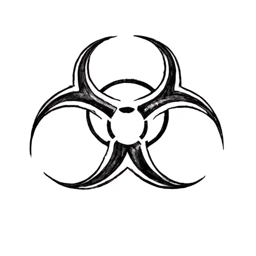 Biohazard tattoo design idea