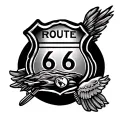 Route 66 tattoo design idea