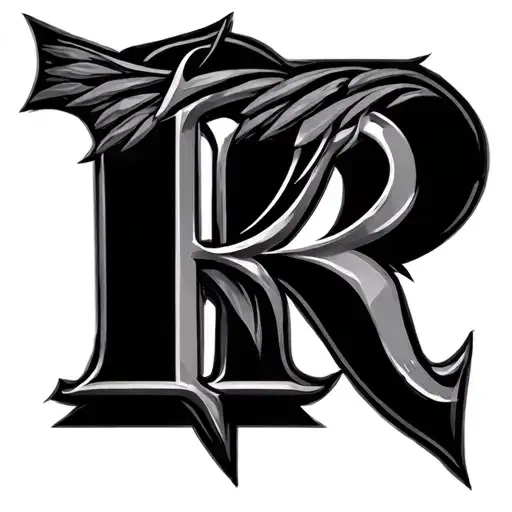 Double R tattoo design idea