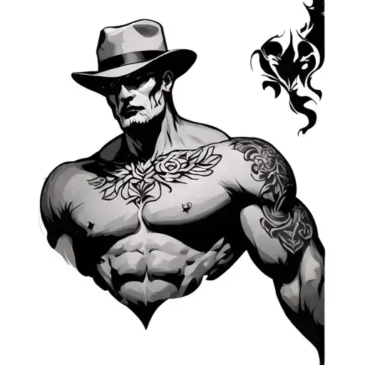 mob chest ta tattoo design idea