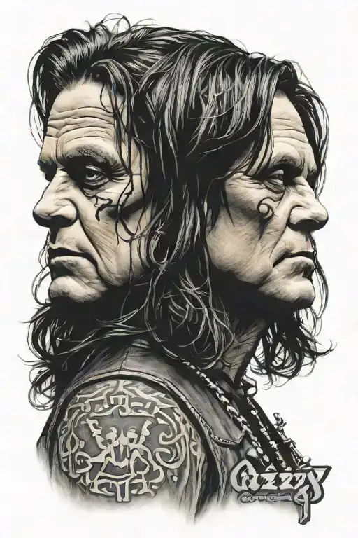 Ozzy osbourne tattoo design idea