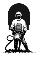 welder working tattoo design idea