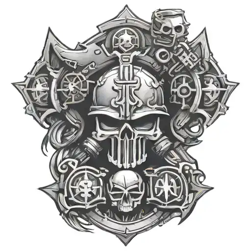 deathwatch warhammer 40k logo tattoo design idea