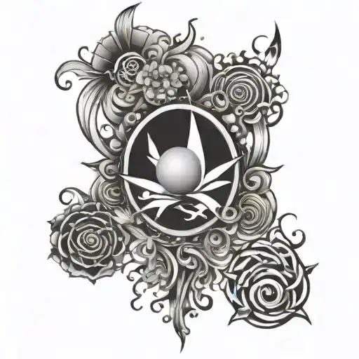 Positive Energy tattoo design idea