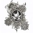 Positive Energy tattoo design idea