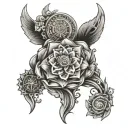 Positive Energy tattoo design idea