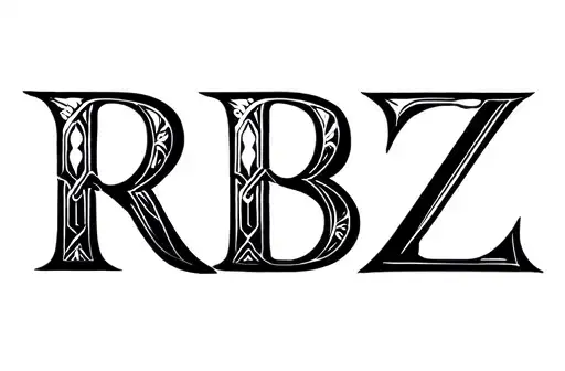 "RBZ" tattoo design idea