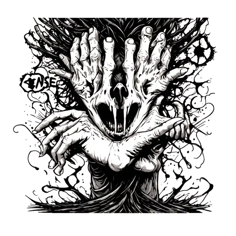 Depression tattoo design idea