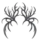 Smooth, branching lines like soft energy veins. Organic and calm, no shading, natural anatomical flow. tattoo design idea