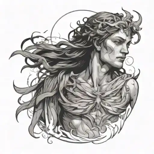 I will not beg, because no one has given me anything My mother is Demeter, and my father was Daedalus I am like Prometheus, when he gives people tattoo design idea