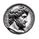 marcus aurelius roman coin tattoo design idea