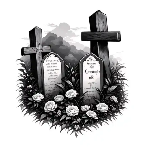 graves into gardens tattoo design idea