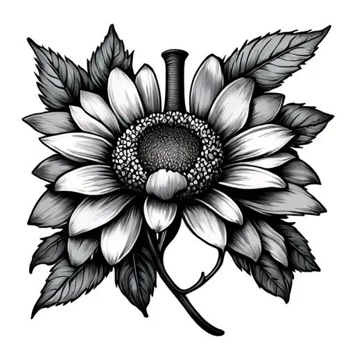lungs but a lung is a flower tattoo design idea