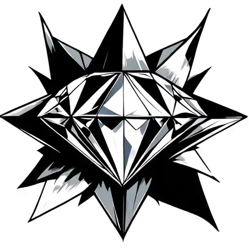 Diamond Inside tattoo design idea