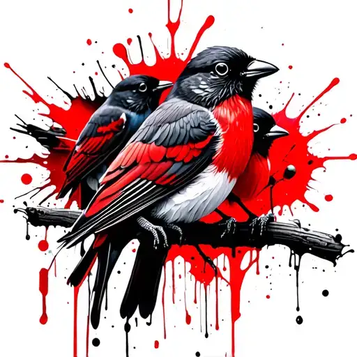 3 Little Birds tattoo design idea