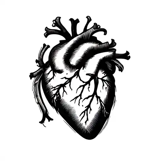 "Camille" heart japanese style illustration inspired tattoo tattoo design idea