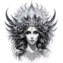 nemesis goddess tattoo design idea