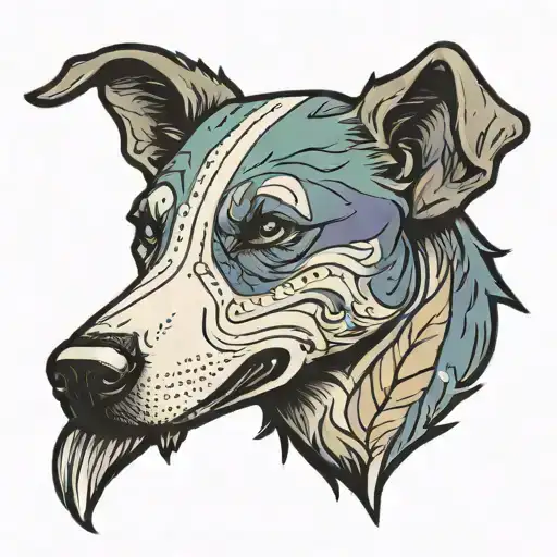 boomer the dog from far cry 5  tattoo design idea