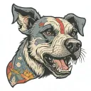 boomer the dog from far cry 5  tattoo design idea