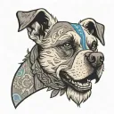 boomer the dog from far cry 5  tattoo design idea