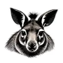 Kangaroo tattoo design idea