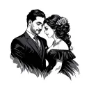 Wife Husband tattoo design idea