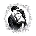 Wife Husband tattoo design idea