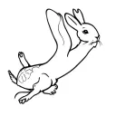 Turtle kicks Rabbit tattoo design idea