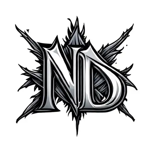 Logo using Letters A. N. D. tattoo design idea