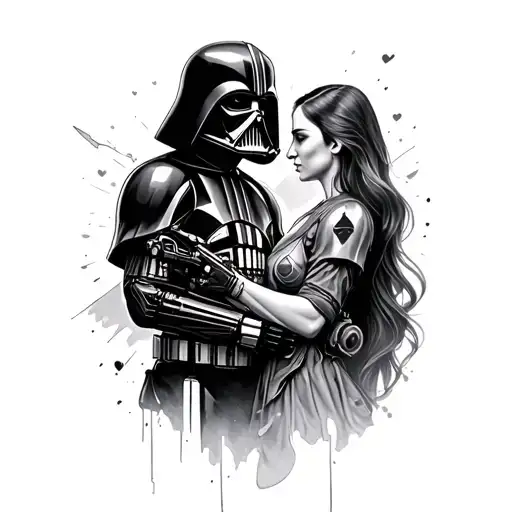 starwars, lovestory & betrayal tattoo design idea