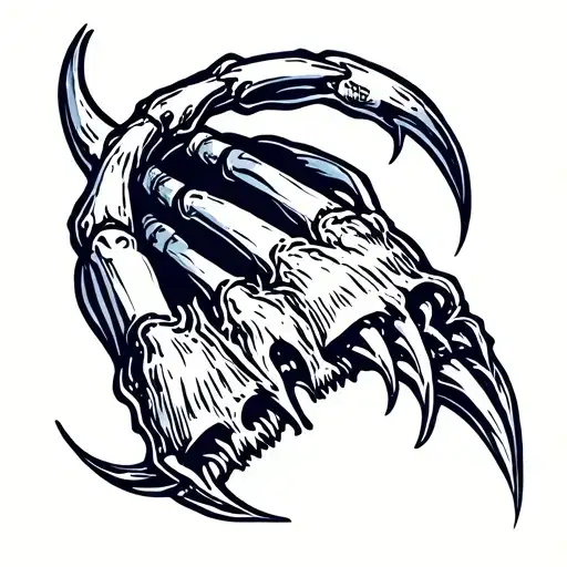 traditional scratch mark with claw tattoo tattoo design idea