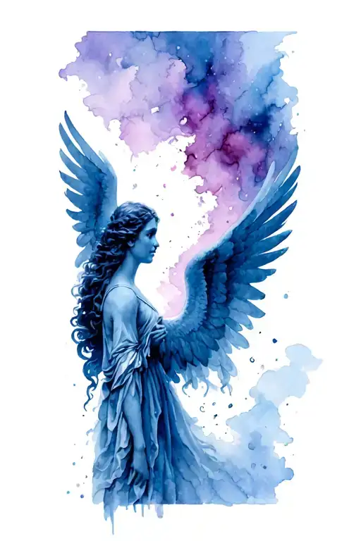 Gabriel Angel tattoo design idea