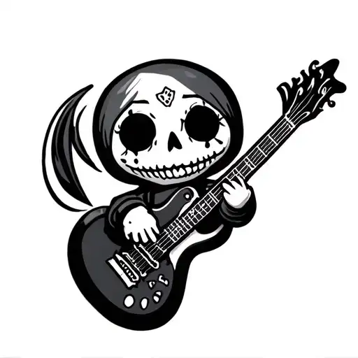 rockstar voodoo doll tattoo design idea