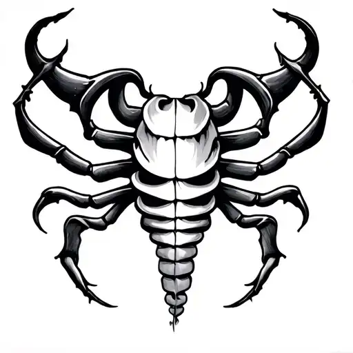 Cancer Horoscope Symbol tattoo design idea